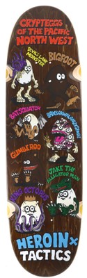 Tactics Heroin Crypteggs 9.125 Symmetrical Shape Skateboard Deck - brown - view large