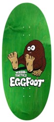 Tactics Heroin Eggfoot 13.5 Symmetrical Eggzilla Shape Skateboard Deck - green