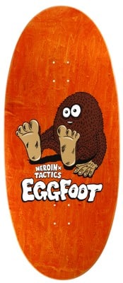 Tactics Heroin Eggfoot 13.5 Symmetrical Eggzilla Shape Skateboard Deck - orange - view large