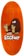 Tactics Heroin Eggfoot 13.5 Symmetrical Eggzilla Shape Skateboard Deck - orange