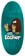 Tactics Heroin Eggfoot 13.5 Symmetrical Eggzilla Shape Skateboard Deck - teal