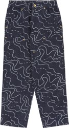 Tactics Double Knee Jeans - squiggle jacquard denim