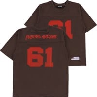 Fucking Awesome Stamp Logo Practice Jersey - brown/red