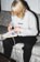 Tactics Throwback Logo Embroidered Crew Sweatshirt - heather grey - Lifestyle 1