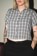 Tactics Women's Crop Button Shirt - black/white check - Lifestyle 1