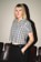 Tactics Women's Crop Button Shirt - black/white check - Lifestyle 2