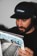 Tactics Throwback Logo Nylon Snapback Hat - black - Lifestyle 1
