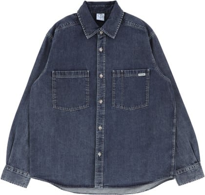 Polar Skate Co. Mike Denim L/S Shirt - washedblue - view large