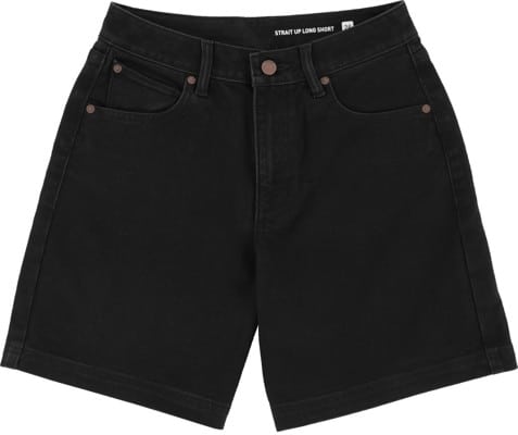 Volcom Women's Strait Up Long Shorts - black out - view large