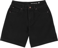 Volcom Women's Strait Up Long Shorts - black out