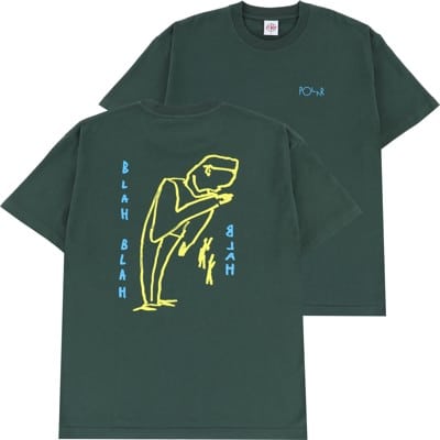 Polar Skate Co. Blah Blah Blah T-Shirt - dark green - view large