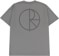 Polar Skate Co. Contrast Stroke Logo T-Shirt - grey - reverse