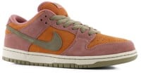 Nike SB Dunk Low Pro SB Skate Shoes - red stardust/neutral olive-monarch-coconut milk