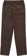 Tactics Buffet Pleated Corduroy Pants - chocolate - reverse