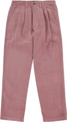 Tactics Buffet Pleated Corduroy Pants - pig skin