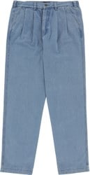 Tactics Buffet Pleated Denim Jeans - washed blue