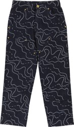 Tactics Double Knee Jeans - squiggle jacquard denim
