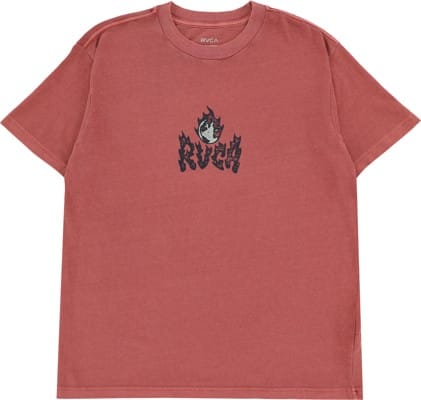 RVCA Burn Notice T-Shirt - dusty red - view large