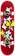 Krooked Birds 8.5 Complete Skateboard - red