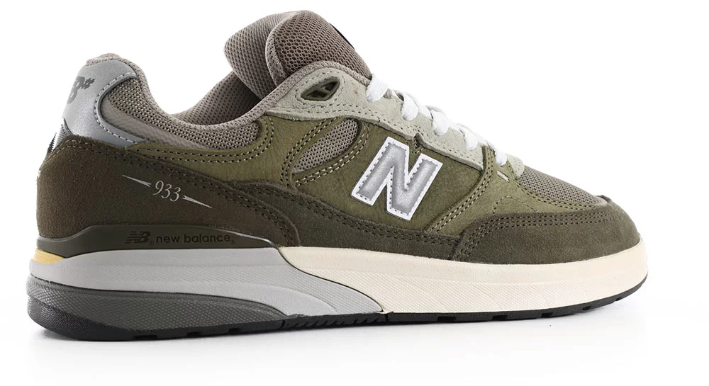 New Balance Numeric 933 Andrew Reynolds Skate Shoes - dark olive