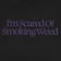 Jacuzzi Unlimited Scared Weed T-Shirt - black/purple - front detail