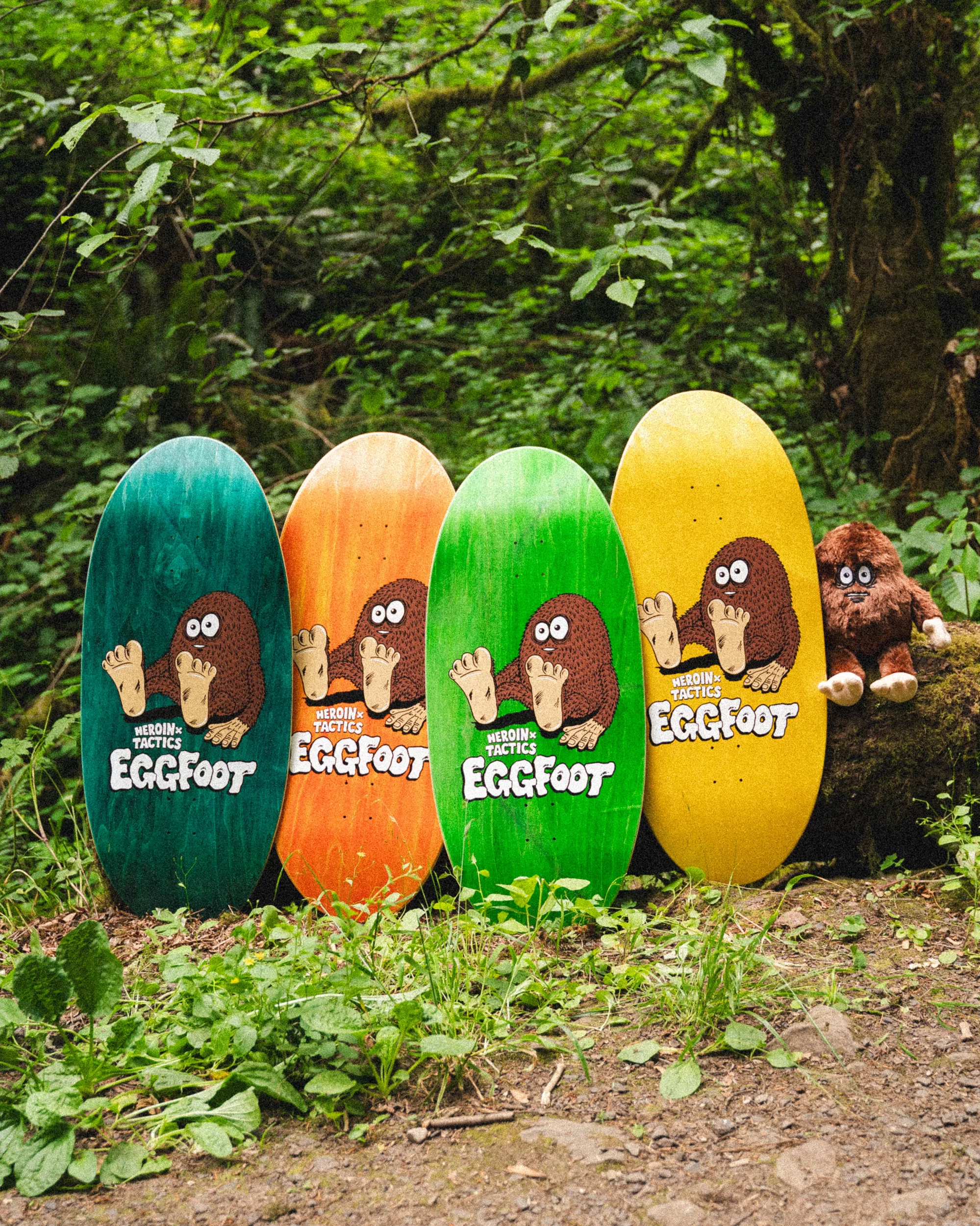 HEROIN デッキ　HEROIN×TACTICS Tactics Heroin Eggfoot 13.5 Symmetrical Eggzilla Shape