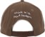 Jenkem Think Big Snapback Hat - brown - reverse