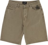 Welcome Chasm Baggy Denim Shorts - cedar