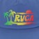 RVCA Vibrations Snapback Hat - federal blue - front detail
