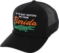 Jenkem Florida Trucker Hat - black/black