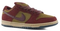 Nike SB Dunk Low Pro SB Skate Shoes - dark team red/burgundy crush-olive flake