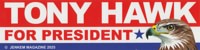 Jenkem Hawk 4 Prez Bumper Sticker