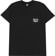 Deathwish Crooked T-Shirt - black - front
