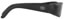 Baker Oval Wraparound Sunglasses - black - side