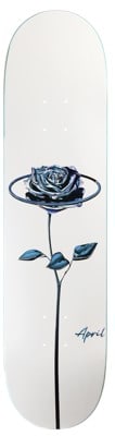 April Chrome Rose 8.0 Skateboard Deck - white - view large