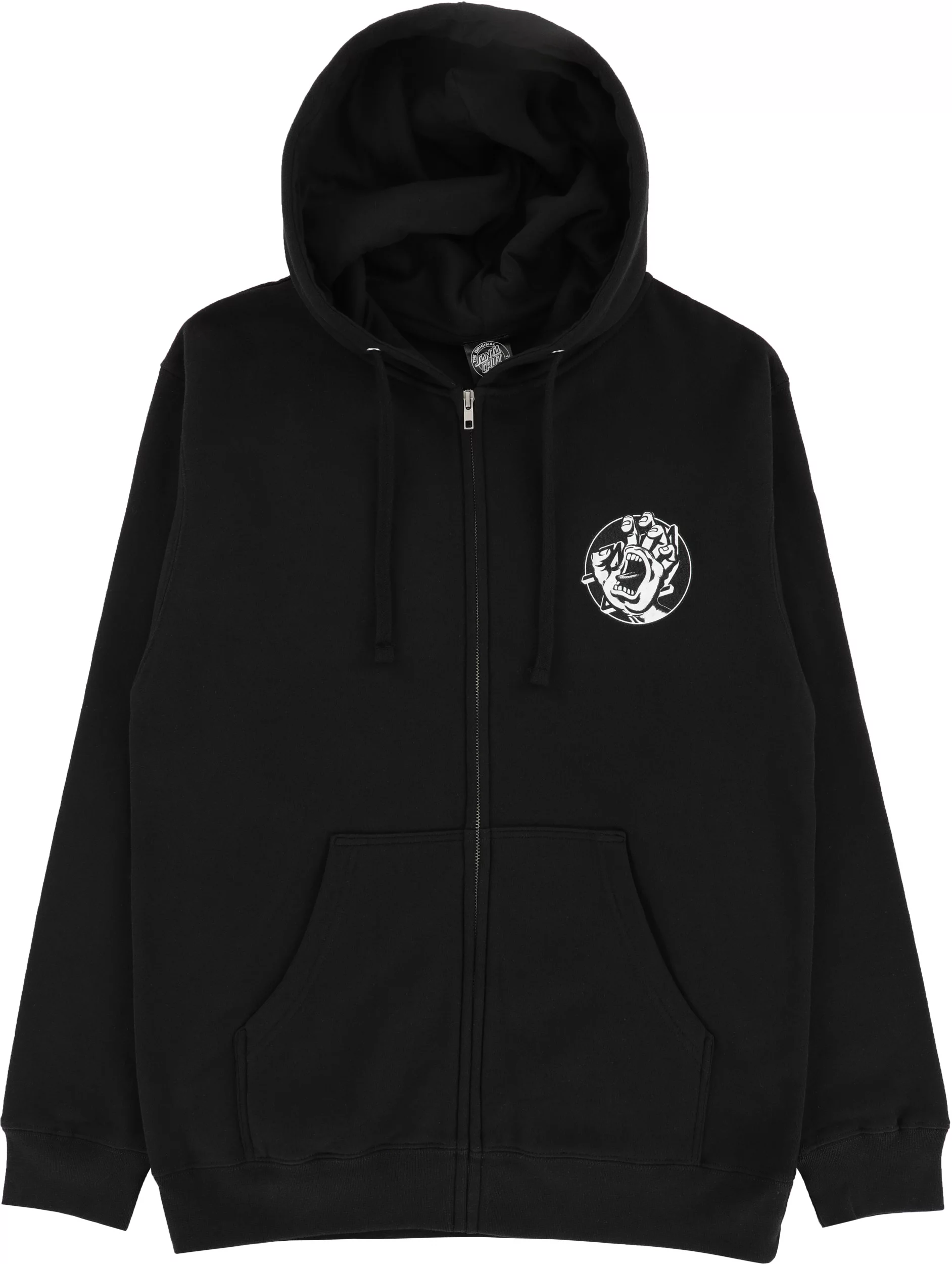 Santa Cruz Hand Dot Zip Hoodie - black | Tactics