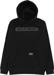 Independent Bar Logo Reflective Zip Hoodie - black/reflective