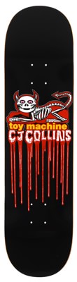 Toy Machine Collins Devil Cat Skeleton 8.25 Skateboard Deck - view large