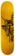 The Heated Wheel Grasshopper 8.0 Skateboard Deck - yellow