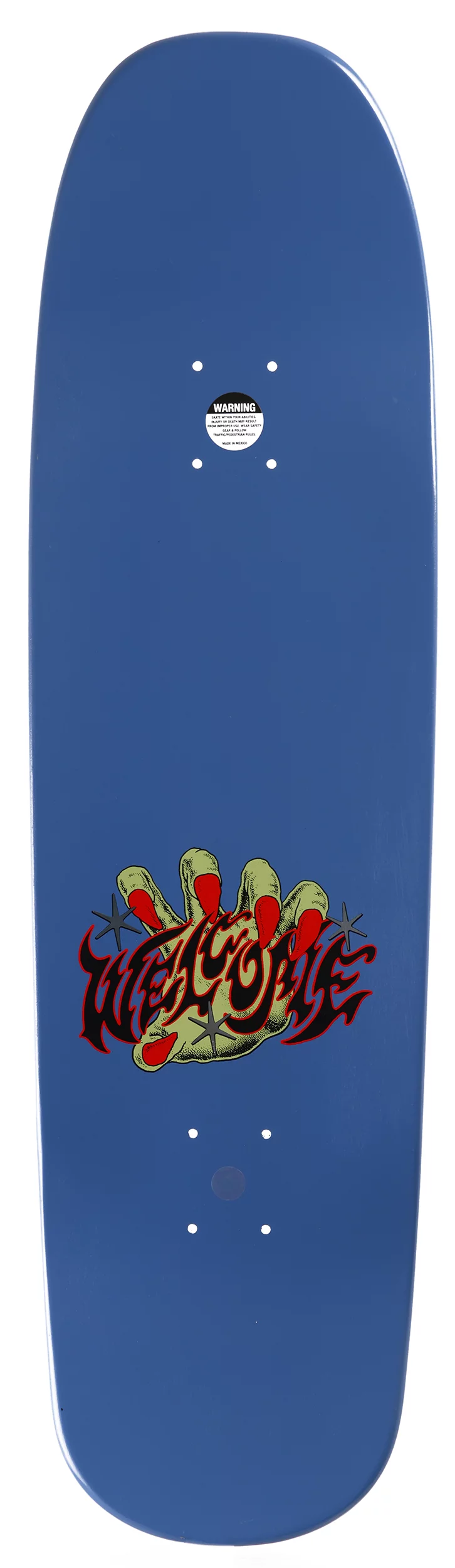 Welcome Yanko Wilted 9.0 Panther Shape Skateboard Deck - white