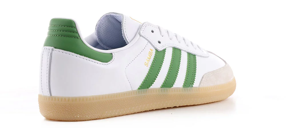 Adidas Samba ADV Skate Shoes - footwear white/core green/gum3 | Tactics