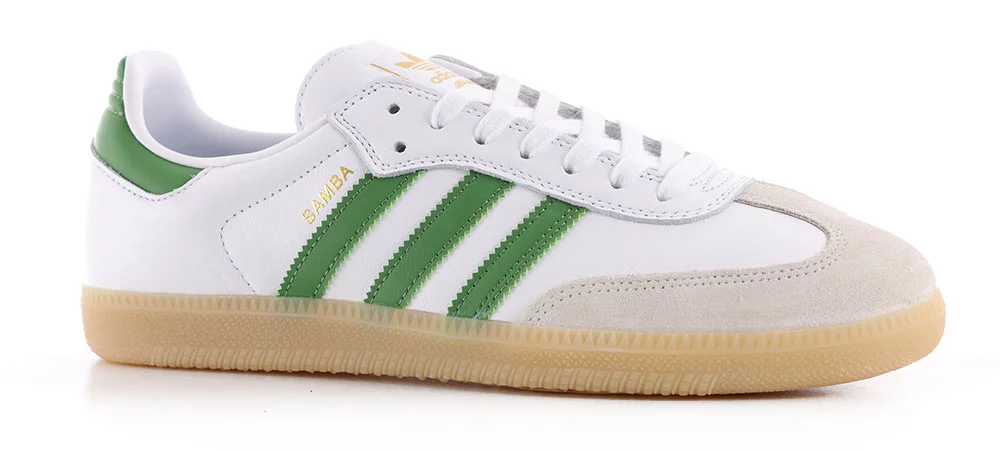 Adidas Samba ADV Skate Shoes footwear white/core green/gum3