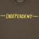 Independent Bratrud Notebook T-Shirt - olive - front detail