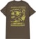 Independent Bratrud Notebook T-Shirt - olive - reverse