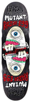 Heroin Mutant Razor Egg 9.5 Skateboard Deck - black - view large