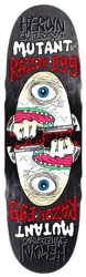 Heroin Mutant Razor Egg 9.5 Skateboard Deck - black