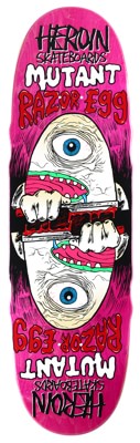 Heroin Mutant Razor Egg 9.5 Skateboard Deck - pink - view large