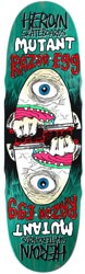 Heroin Mutant Razor Egg 9.5 Skateboard Deck - teal