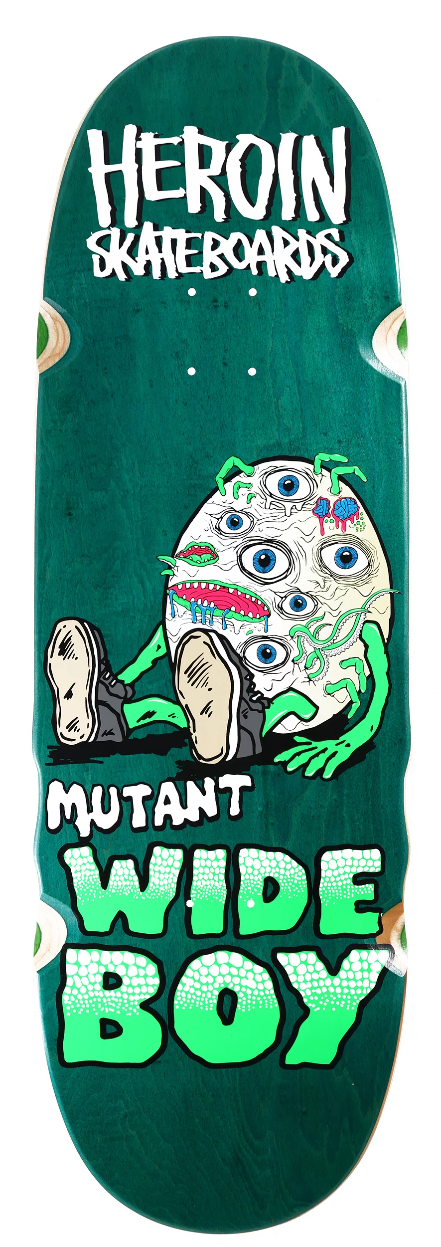 Heroin Mutant Wide Boy 10.28 Skateboard Deck - blue | Tactics