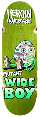 Heroin Mutant Wide Boy 10.28 Skateboard Deck - green - view large